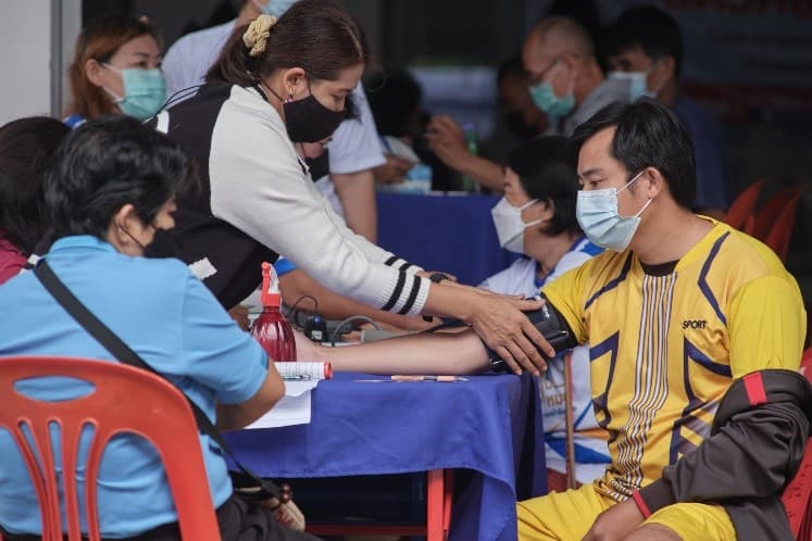 ดีมีเทกซ์ นำทีม จัดกิจกรรมทดสอบประสิทธิภาพ กระบวนการตรวจคัดกรองความเสี่ยงการสัมผัสสารฆ่าแมลงในชาวบ้าน และโครงการสุขภาพแรงงาน